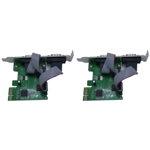 2X Pcie to Two Serial  RS232 Interface Industrial Control Computer Expansion Computer Adapter PCI-E Serial Card