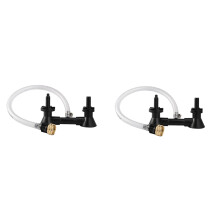 2X Double Head Wine Rinser Beer Bottle Washer Homebrew Beer Wine Cleaning Equipment Cleaner with Faucet Bar Tools