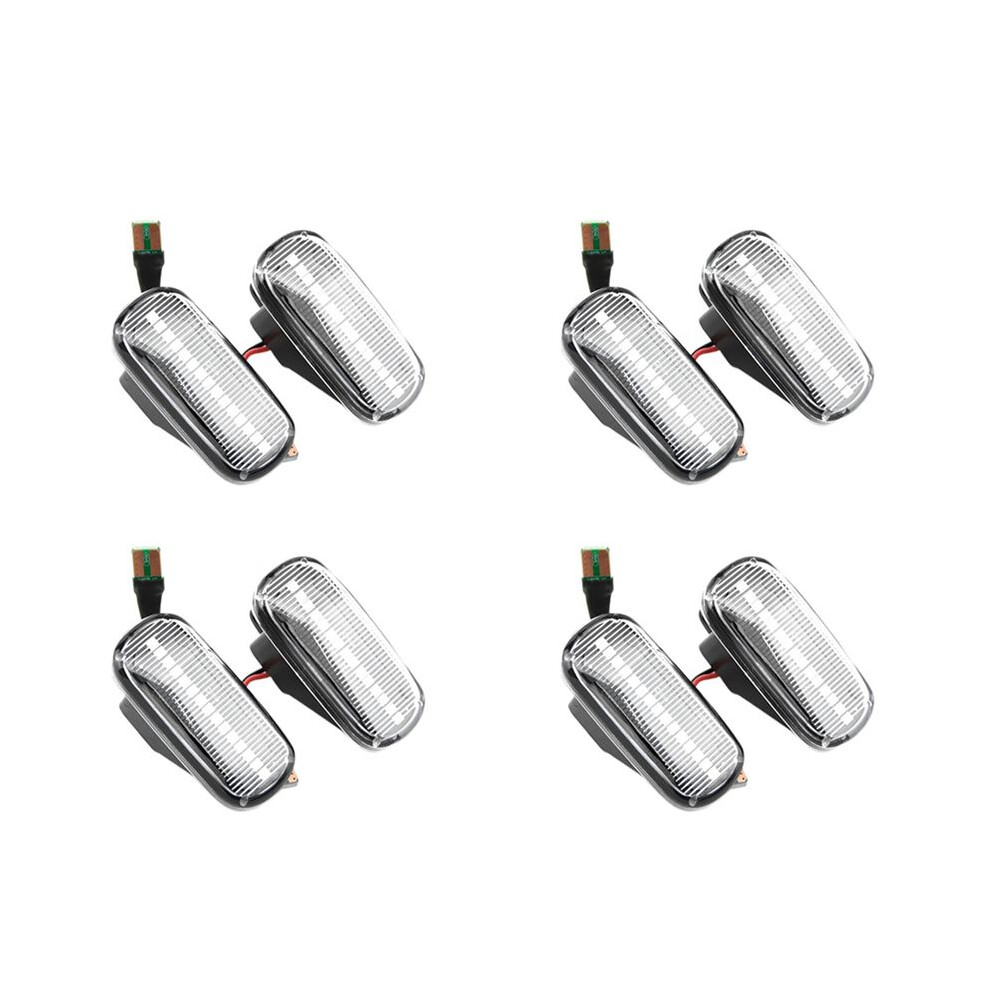 4X Car Led Dynamic Side Marker Signal Lamp Turn Lamp For Honda Accord Civic Acura Cr-V Fit Jazz Odyssey Light/White 6132772572066
