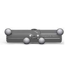 Smartphone Holder4Cars, 17 mm kuglemonteringsforlængerstikbase, magnetisk bilmontering med 180 graders rotation4All Metal Materials Universal