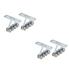 4Pcs Hoist Trolley for PA200-1000 Electric Hoist, 8 Wheels Trolley Assembly for Unistrut 1-5/8Inch Strut Channels
