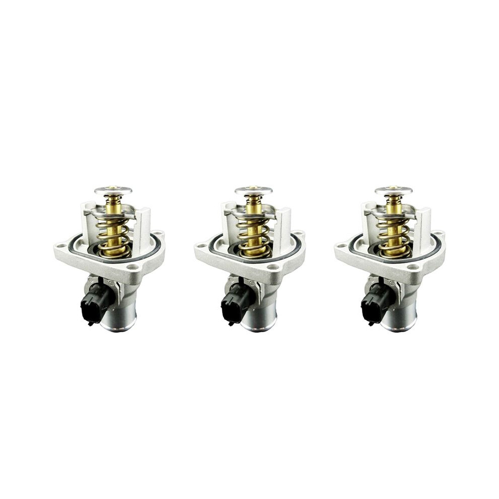 3X Car Engine Coolant Thermostat Assembly + Housing For Chevrolet Aveo Cruze Sonic 96984104 55578419 4713344000969