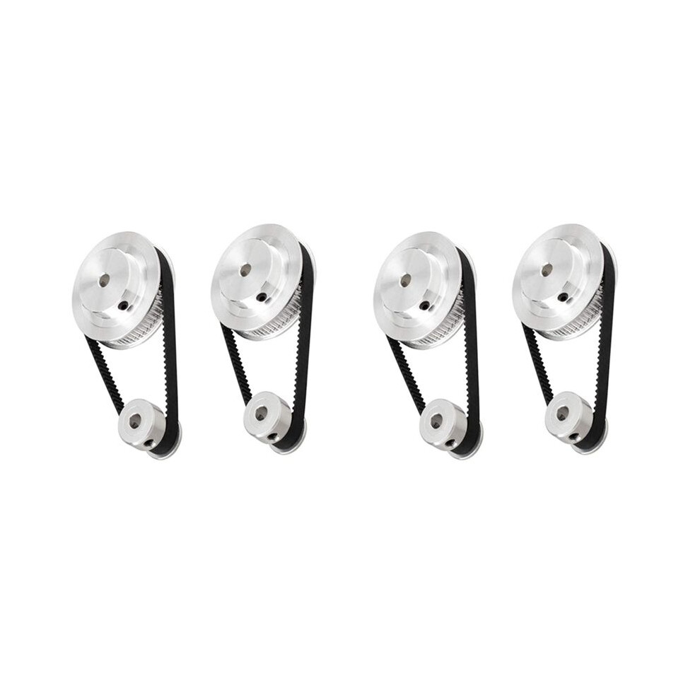 4Set 2Gt Synchronous Wheel 20 60 Teeth Bore Aluminum Timing Pulley Gt2 Timing Belt Pulley System 4713328869285