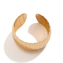(03 golden 2368) Vintage Punk Metal Wide Bangles Statement Hand Jewelry Metal Texture Grunge Jewelry Steampunk Bangle for Fashion Outfit