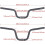 Solid aluminum alloy, folding handlebar for long distances 120 mm, silver 3