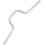 Solid aluminum alloy, folding handlebar for long distances 120 mm, silver 2