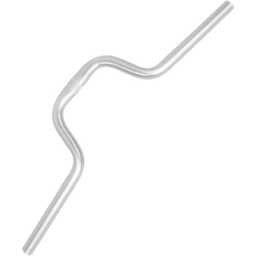 Solid aluminum alloy, folding handlebar for long distances 120 mm, silver 1