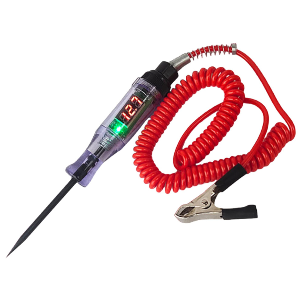 Test For Automotive Digital Display 590V Car Battery Tester With Probe Clip Light 9412369680563