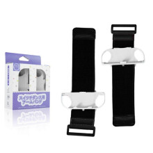 (White) Skin-friendly Wrist Dance Band for NS Smooth Soft Wear-resistant Game Bracelet Durable Elastic Strap 1 Pair White