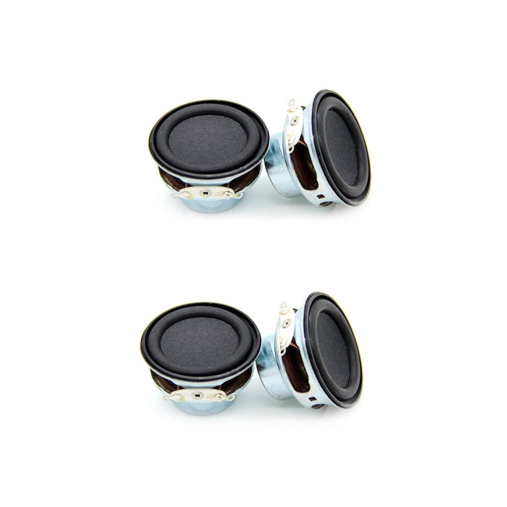 4Pcs Audio Speaker 4Ω 6W 40Mm 1.5 Inch Bass Multimedia Speaker Loudspeaker Diy Sound Mini Speaker For Home Theater Black 4713286733796