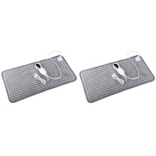 2Pc 60x30cm Electric Heating Physiotherapy Electric Blanket 3 Timing 10 Levels Constant Temperature Hot Compress EU Plug