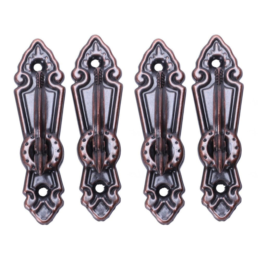 Metal Curtain Tassel Tie Back Tieback Mini Wall Hooks 4Pcs Red Bronze 6131667540685