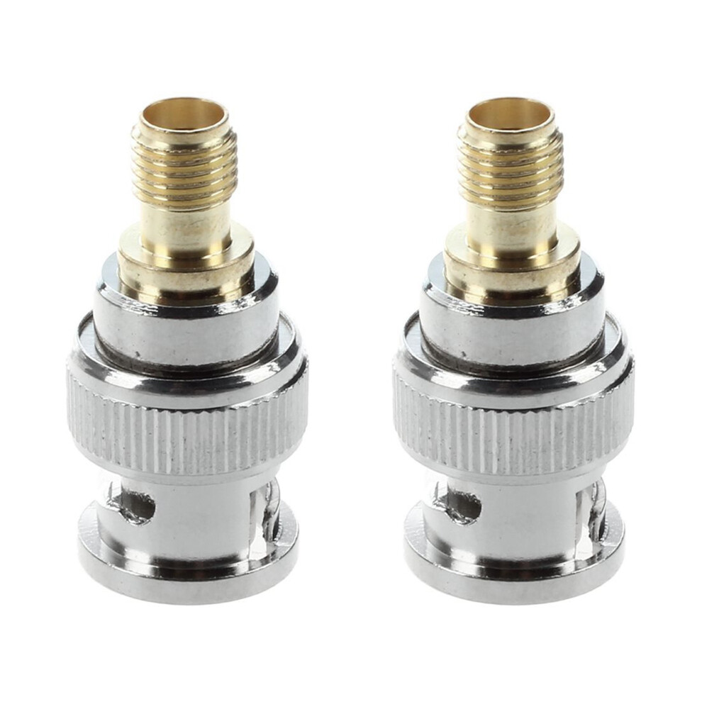 2X Bnc Male To Sma Female Plug Coax Adapter 4713053568767