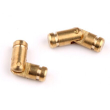 200Pcs Brass Concealed Barrel Hinges Jewelry Wood Boxes Cabinet Invisible Furniture Hinge 4X20mm