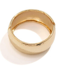 (02 golden 2367) Vintage Punk Metal Wide Bangles Statement Hand Jewelry Metal Texture Grunge Jewelry Steampunk Bangle for Fashion Outfit