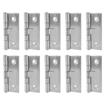 10pcs 2 Inch Long Stainless Steel Self-Closing Corner Spring Draw Door Hinge