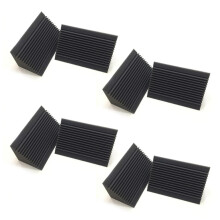 24 PCS Acoustic Foam Charcoal/Black Bass Trap Sound Absorption Studio Soundproofing Corner Wall 12 x 12 x 24 cm
