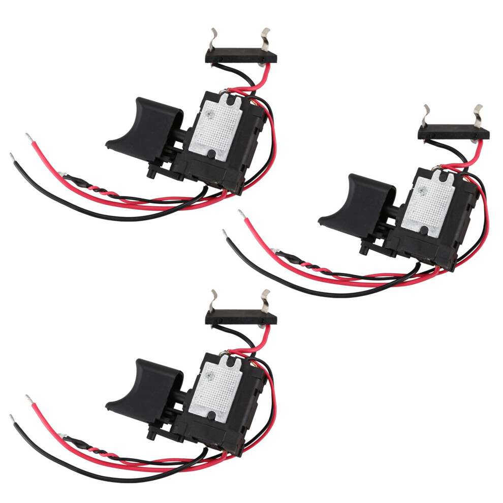 3X 7.2 V - 24 V Lithium Battery Cordless Drill Switch Speed Control Trigger Switch With Small Light 4712024722788