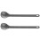 2Pcs Titanium Spoon 21.5cm x 3.9cm Camping Spoon Outdoor Tableware Long-Handled Titanium Spoon 1