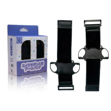 (Black) Skin-friendly Wrist Dance Band for NS Smooth Soft Wear-resistant Game Bracelet Durable Elastic Strap 1 Pair White