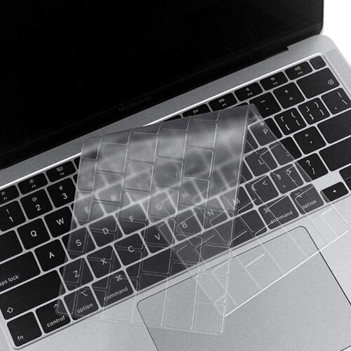 Capa protetora ultrafina para teclado do MacBook Pro de 13 polegadas com Touch Bar, resistente à água e poeira, feita de TPU premium. Compatível 1