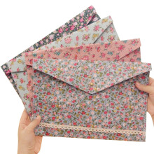 Busta portadocumenti portatile, cartella per documenti formato A4 con chiusura a bottone a pressione, design resistente all'usura e non sbiadisce,