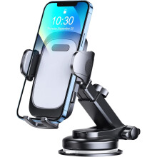Bilholderholder, 2024-udgave 3-i-1 universel mobiltelefonholder, nano-gel-sugekopper giver uovertruffent greb, kompatibel med tykke etuier