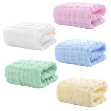 5Pcs Multi Layer Cotton Burp Towels Soft Absorbent Newborn Wipes for Teething Food Stains Drooling for Parents Cotton Cloths
