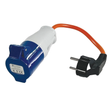 Euro 2-Pin to 16A Hook-Up Adaptor for Europe Trips