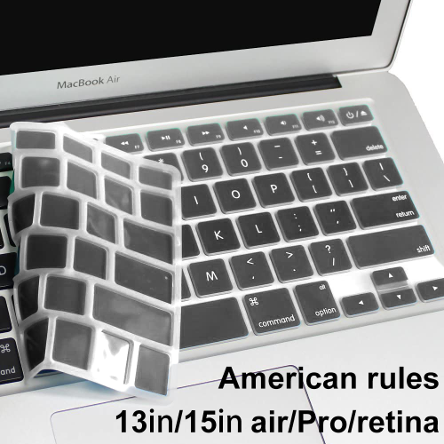 Protetor de teclado invisível para MacBook Air de 13 e 15 polegadas, design ultrafino, lavável e reutilizável, atóxico, alta transparência,