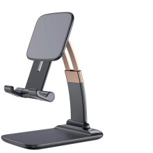 Supporto da scrivania regolabile in altezza, supporto per cellulare dal design ergonomico con funzione di regolazione dell'angolazione, compatibile