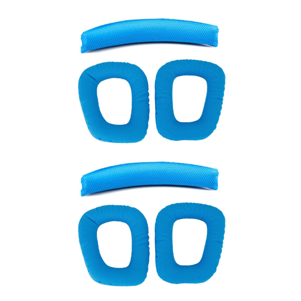 4X Replacement Headband Cushion Pad Headband Pads Earpad For Logitech G430 G930 Blue 6131186979126