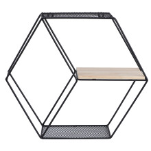 Mensole geometriche rustiche da parete per caffè, mensola portaoggetti galleggiante in stile nordico, portatile e facile da smontare, mensola