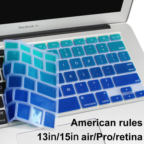 Protetor de teclado invisível para MacBook Air de 13 e 15 polegadas, design ultrafino, lavável e reutilizável, atóxico, alta transparência,