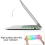 Protetor de teclado invisível para MacBook Air de 13 e 15 polegadas, design ultrafino, lavável e reutilizável, atóxico, alta transparência, 3