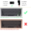 Protetor de teclado invisível para MacBook Air de 13 e 15 polegadas, design ultrafino, lavável e reutilizável, atóxico, alta transparência, 4