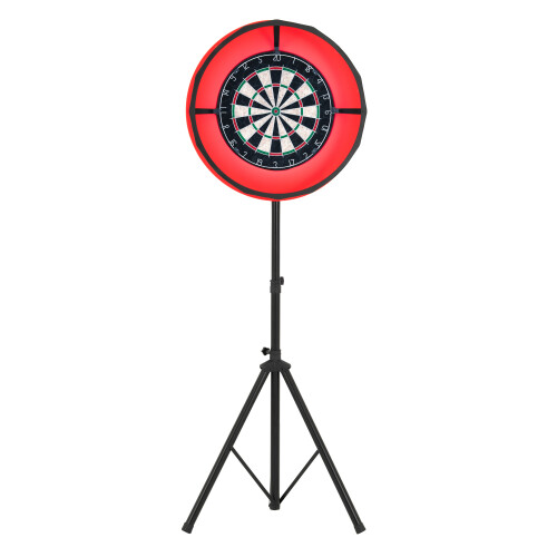Dart Board Set LED Ring Light Tripod Stand Surround Kit 1