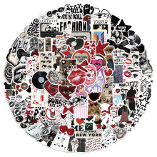 100 Aesthetic Stickers, Waterproof & HD Print Graffiti Stickers for Kids/Teens/Adults Cool Book/Mobile phone/Cup/Skateboard DecorDurable Design: No mo