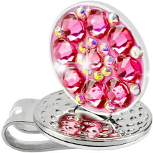 Crystal Cap Clip Set with Ball Marker, Easily Attaches to Hats, Belts, Bags, Golf, Gift for Women, Golf Hat, Course Pink