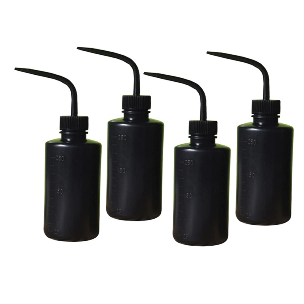 4pcs Rinse Squirt Bottle Multipurpose Eyelash Water Bottle with Nozzle for Salad Jam Storage Tattoo Cleaning and Plant Care