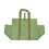 Heavy Duty Wooden Carrier Bag  Waterproof Foldable with Adjustable Strap 1