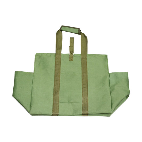 Heavy Duty Wooden Carrier Bag  Waterproof Foldable with Adjustable Strap