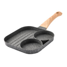 1Pc Medical Stone Non Stick Breakfast Pan Multipurpose Frying Pan for Eggs Steak Waffles Ergonomic Handle