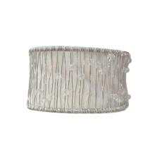 (Hollow beads) Stylish Silver Tone Open Cuff Bracelets Innovative Wide Line Wrist Cuff for Women Perfect for Stacking and Everyday Wear