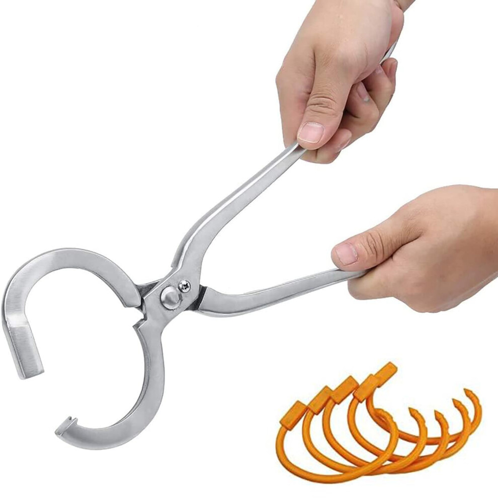 Cattle Nose Ring Pliers With 10 Rings For Easy Cattle Management, Essential Tool For Farmers And Veterinarians 9365049635066