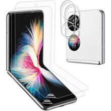 Película protetora de ultra-definição para Huawei P50 Pocket, dureza 4H, resistente a riscos, tecnologia de autorregeneração, instalação sem