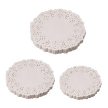 450pcs Lace Paper Oil Cushion Pads for Snacks Fried Foods Kitchen Accessories for Pizza French Fries Bread and Cakes