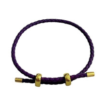 (Dark purple style) Couple Steel Rope Bracelet with Adjustable Titaniums Clasp Stylish Wristband Unisex Wrist Jewelry for Men Women Sky Blue