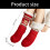 Pantoufles de sol en acrylique, chaussettes chaudes d'hiver-Vert 3