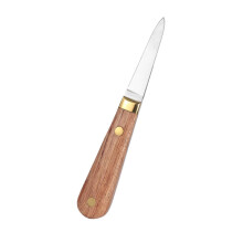 Oyster knife kitchen tool shellfish eating oyster knife nonslip grip handle seafood oyster shucking tool tool for handling seafood wood